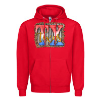 Red Tx texas Zipper Hoodie - JahusDesignShop