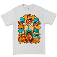Dove Grey Thanksgiving Cold Drink Frappe Premium Tee - FaDigitalArtStudio