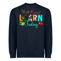 Navy y'all gonna learn today Heavyweight Sweatshirt - RanaPortraitStore