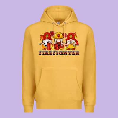 Firefighter Gnomes Premium Hoodie Designed By Artiststas