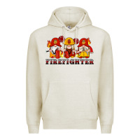 Oatmeal Heather firefighter gnomes Premium Hoodie - Artiststas