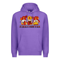 Purple firefighter gnomes Premium Hoodie - Artiststas