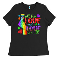 Black Western All For Love And Love For All Ladies Tee - BundleAndBundleShop