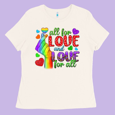 Western All For Love And Love For All Ladies Tee Designed By Bundleandbundleshop