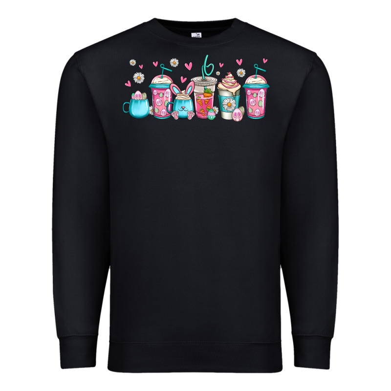 Easter Coffee Cups Libbey Glass Premium Sweatshirt by Jasminsmagicworld | Teevron