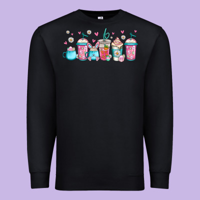 Easter Coffee Cups Libbey Glass Premium Sweatshirt Designed By Jasminsmagicworld