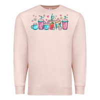 Pale Pink easter coffee cups libbey glass Premium Sweatshirt - Jasminsmagicworld