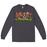 Smoke Merry Christmas Long Sleeve Tee - CowhideDigitalArt