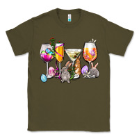 Army Green Easter wine glasses Classic Tee - OliviaCreatesArt