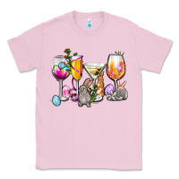 Bubblegum Pink Easter wine glasses Classic Tee - OliviaCreatesArt