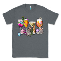 Charcoal Heather Easter wine glasses Classic Tee - OliviaCreatesArt