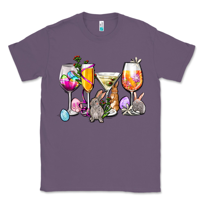 Easter Wine Glasses Classic Tee by OliviaCreatesArt | Teevron