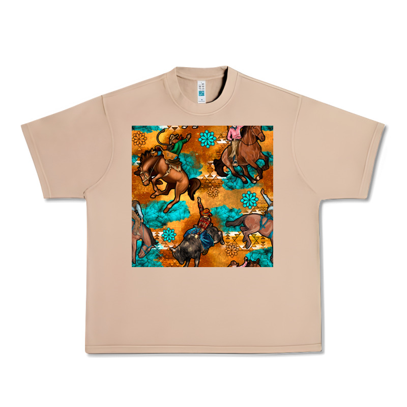Cowboy Rodeo Seamless Pattern Urban Heavy Tee by BundleAndBundleShop | Teevron