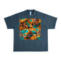 Midnight Navy cowboy rodeo seamless pattern Urban Heavy Tee - BundleAndBundleShop