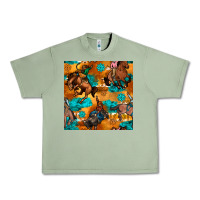 Oil Green cowboy rodeo seamless pattern Urban Heavy Tee - BundleAndBundleShop