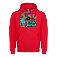 Red Tx texas Zipper Hoodie - JahusDesignShop