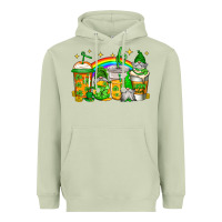 Matcha st patricks day gnomes coffee cups Heavyweight Hoodie - Jasminsmagicworld