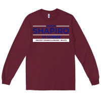 Burgundy josh shapiro for governor Long Sleeve Tee - maiPhamDesign