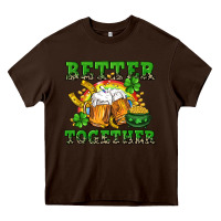 Chocolate Brown Better together St. Patrick's Day Heavy Core Tee - CowGirlArtShop