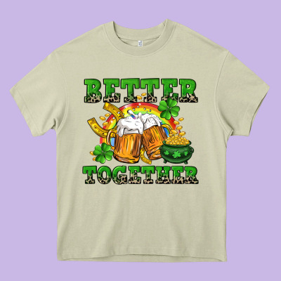 Better Together St. Patrick's Day Heavy Core Tee Designed By Cowgirlartshop