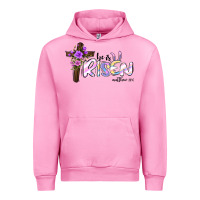 Fuchsia Pink easter he is risen matthew 28 6 Urban Hoodie - Jasminsmagicworld