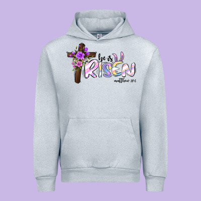 Easter He Is Risen Matthew 28 6 Urban Hoodie Designed By Jasminsmagicworld