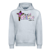 Heather Grey easter he is risen matthew 28 6 Urban Hoodie - Jasminsmagicworld