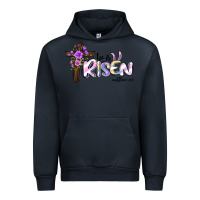 Navy easter he is risen matthew 28 6 Urban Hoodie - Jasminsmagicworld