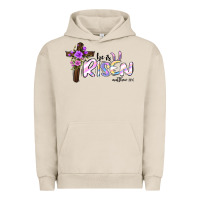 Pigment French Oak easter he is risen matthew 28 6 Urban Hoodie - Jasminsmagicworld