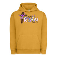 Pigment Peanut Butter easter he is risen matthew 28 6 Urban Hoodie - Jasminsmagicworld