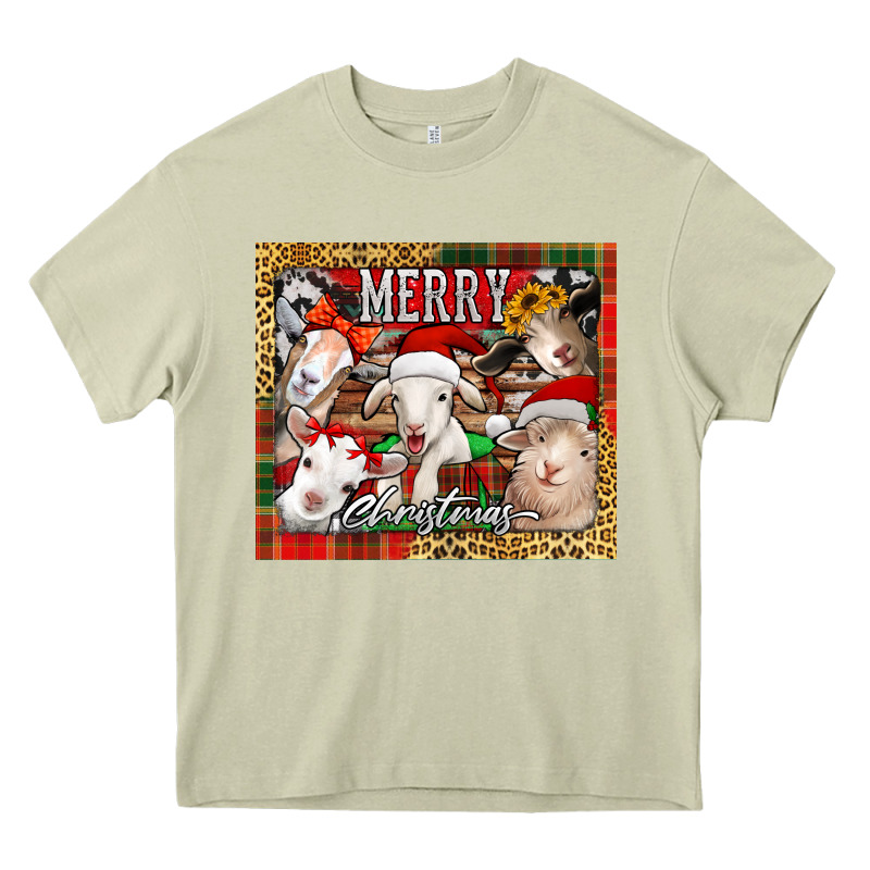 Merry Christmas Goats Tumbler Heavy Core Tee by Jasminsmagicworld | Teevron