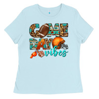 Baby Blue game day vibes Ladies Tee - BundleAndBundleShop