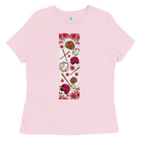 Bubblegum Pink baseball pen wraps Ladies Tee - BundleAndBundleShop