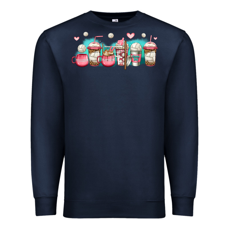 Volleyball Coffee Cups Premium Sweatshirt by Jasminsmagicworld | Teevron
