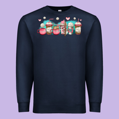 Volleyball Coffee Cups Premium Sweatshirt Designed By Jasminsmagicworld
