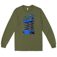 Army Green scissor lift Long Sleeve Tee - LillyAllenDesigns