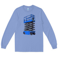 Colony Blue scissor lift Long Sleeve Tee - LillyAllenDesigns