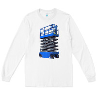 White scissor lift Long Sleeve Tee - LillyAllenDesigns