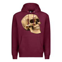 Burgundy skull Premium Hoodie - Artiststas