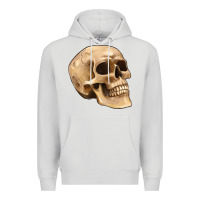 Dove Grey skull Premium Hoodie - Artiststas