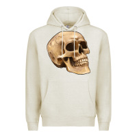 Oatmeal Heather skull Premium Hoodie - Artiststas