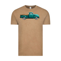 Vintage Coffee western truck side view Vintage Tee - FaDigitalArtStudio