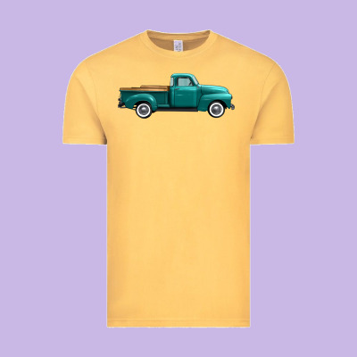 Western Truck Side View Vintage Tee Designed By Fadigitalartstudio