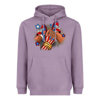 Lavender America afro girl sneakers Heavyweight Hoodie - RanaPortraitStore