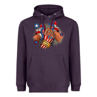 Plum America afro girl sneakers Heavyweight Hoodie - RanaPortraitStore
