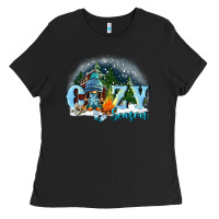 Black cozy season Ladies Tee - FaDigitalArtStudio