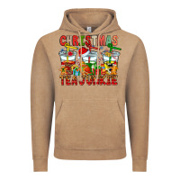 Vintage Coffee Christmas tea junkie Vintage Hoodie - CowhideDigitalArt