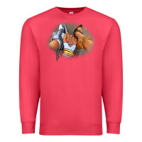 Cardinal Sneaker and heel afro woman Premium Sweatshirt - RanaPortraitStore