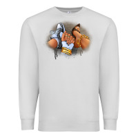 Dove Grey Sneaker and heel afro woman Premium Sweatshirt - RanaPortraitStore