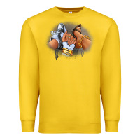Lemon Sneaker and heel afro woman Premium Sweatshirt - RanaPortraitStore